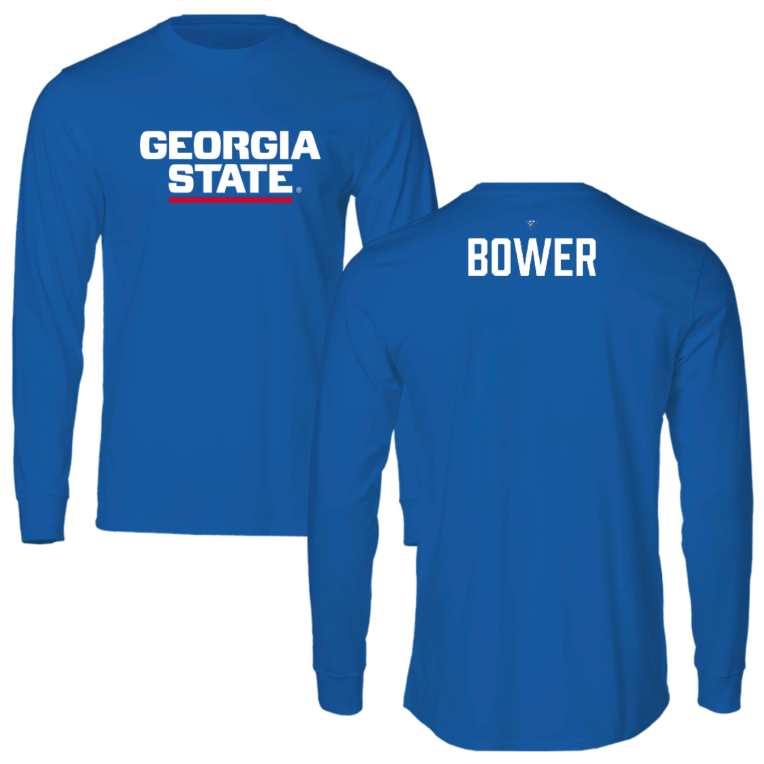 Georgia State University Softball Blue Performance Long Sleeve - Briana Bower