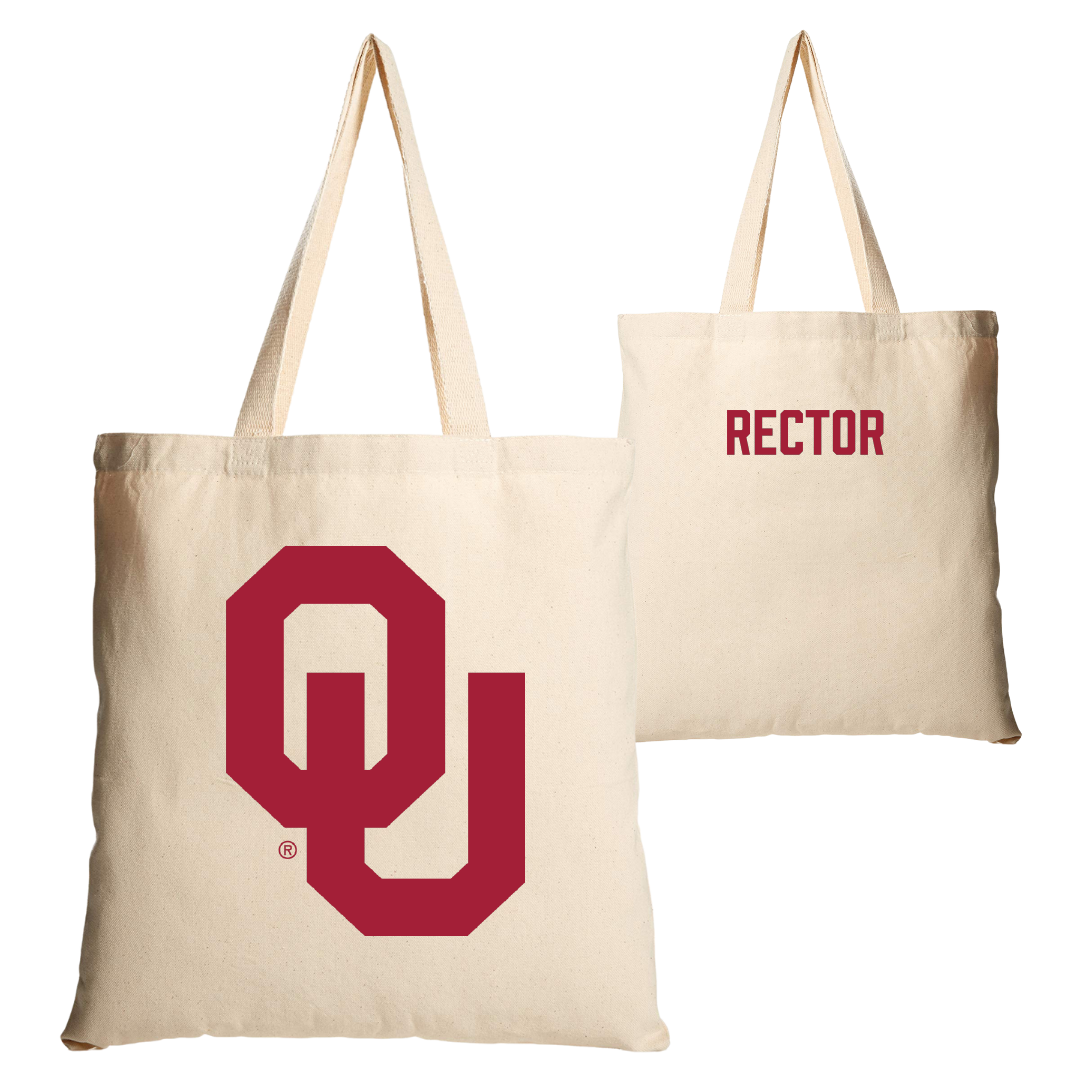 University of Oklahoma Rowing Tan Canvas Tote Bag - Lily Rector