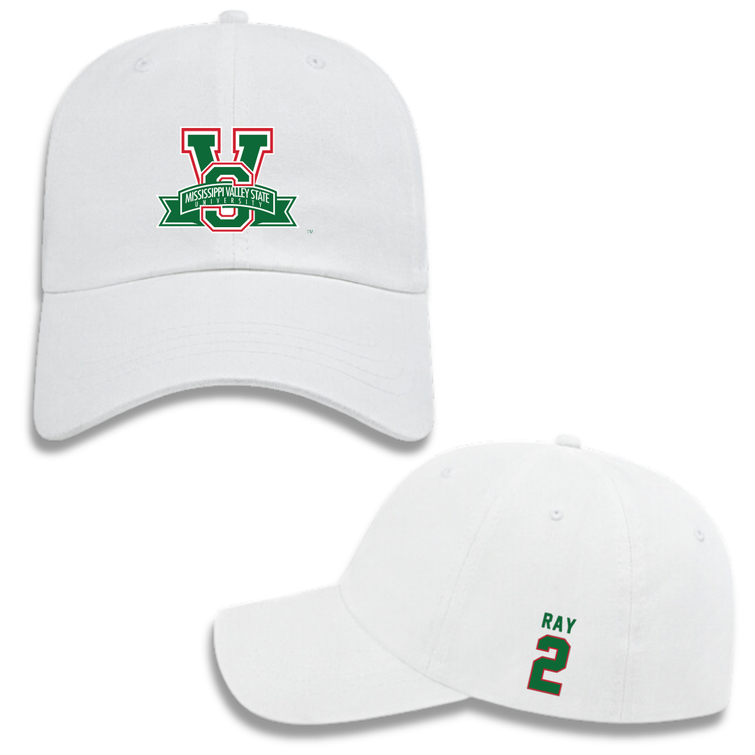 Mississippi Valley State University Football White Hat - #2 Dezmond Ray