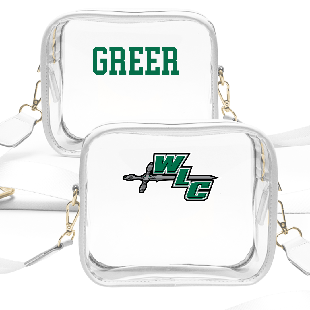 Wisconsin Lutheran College TF and XC White Clear Stadium Bag - Hunter Greer