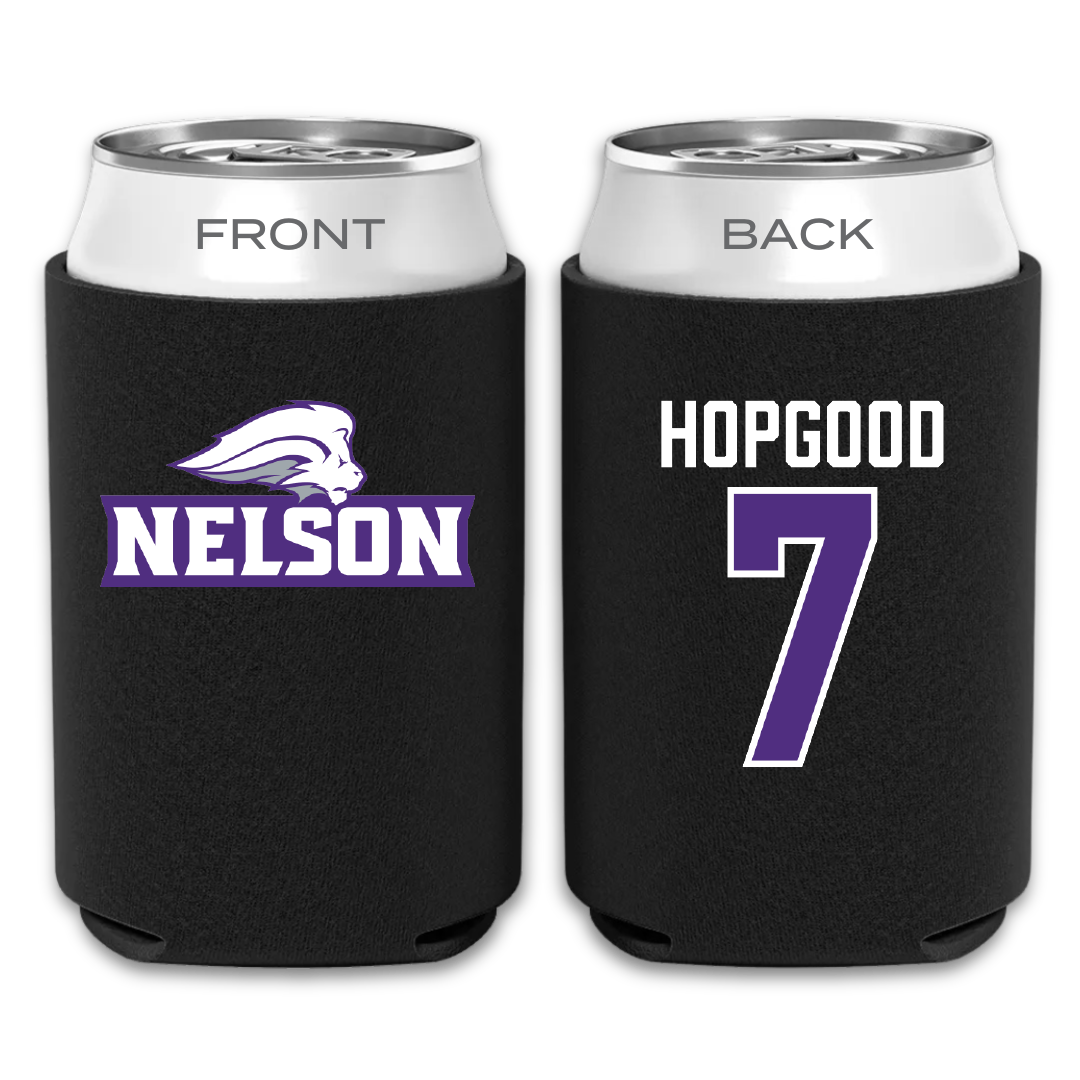 Nelson University Softball Black Can Cooler - #7 Cadence Hopgood