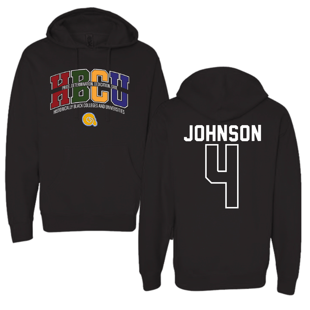 Albany State University Basketball Black HBCU Hoodie - #4 Kj Johnson