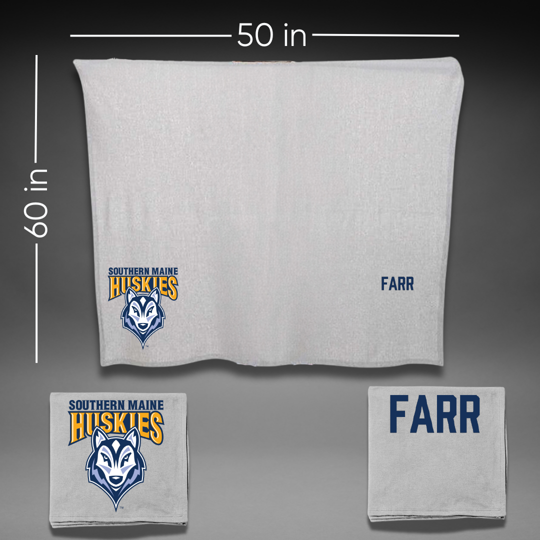 University of Southern Maine Golf (M) Gray Blanket - Sam Farr