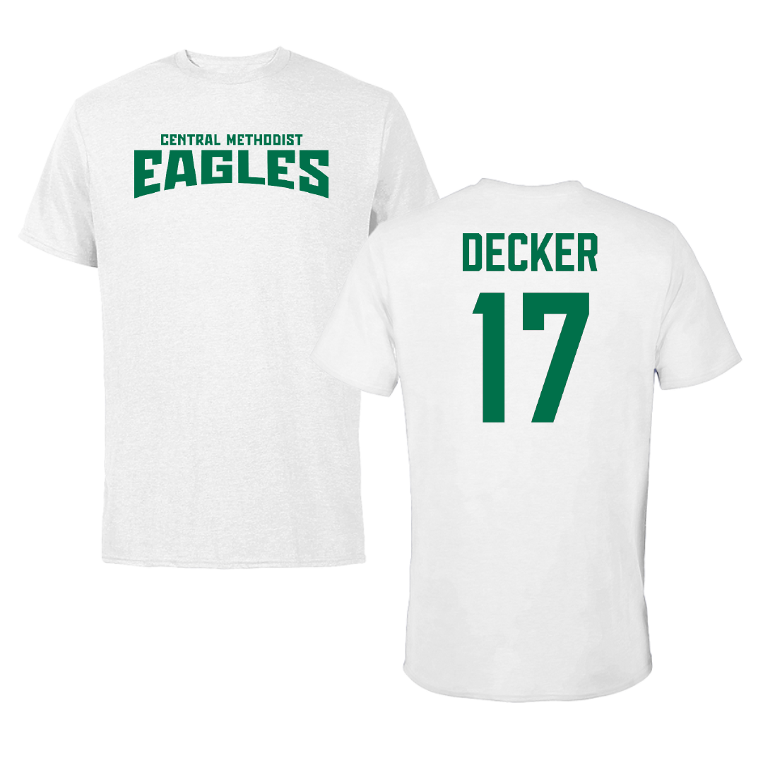 Central Methodist University Baseball White Classic Performance Tee - #17 Wilson Decker