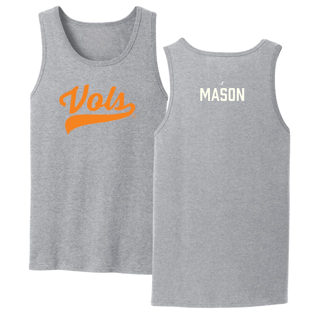University of Tennessee Swimming & Diving Sport Gray Tank Top - Amelia Mason