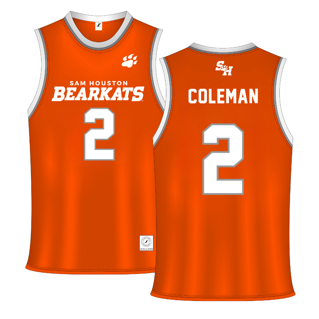 Sam Houston State University Orange Basketball Jersey - #2 Jacobe Coleman