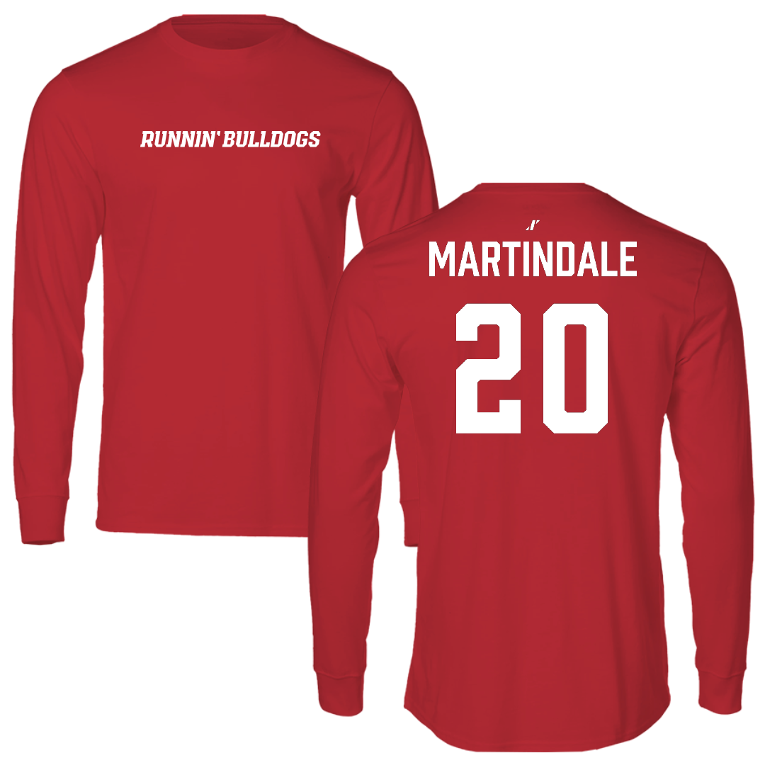 Gardner-Webb University Lacrosse (W) Red Performance Long Sleeve - #20 Holly Martindale