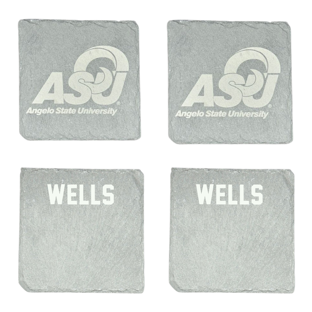 Angelo State University Football Stone Coaster (4 Pack)  - Josiah Wells