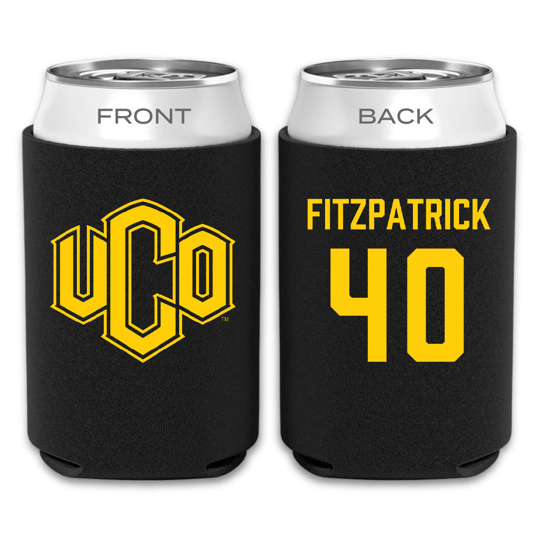 University of Central Oklahoma Football Black Can Cooler - #40 Christopher Fitzpatrick