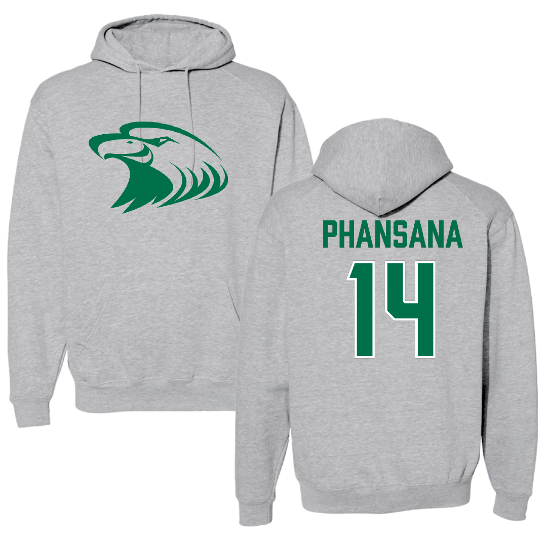 Central Methodist University Soccer Sport Gray Hoodie - #14 Evan Phansana