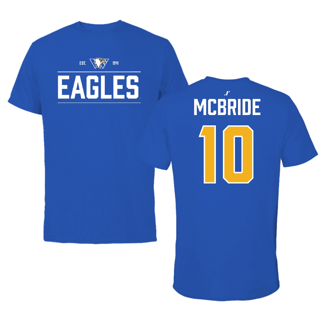 Williams Baptist University Softball Blue General Performance Tee - #10 Megan McBride