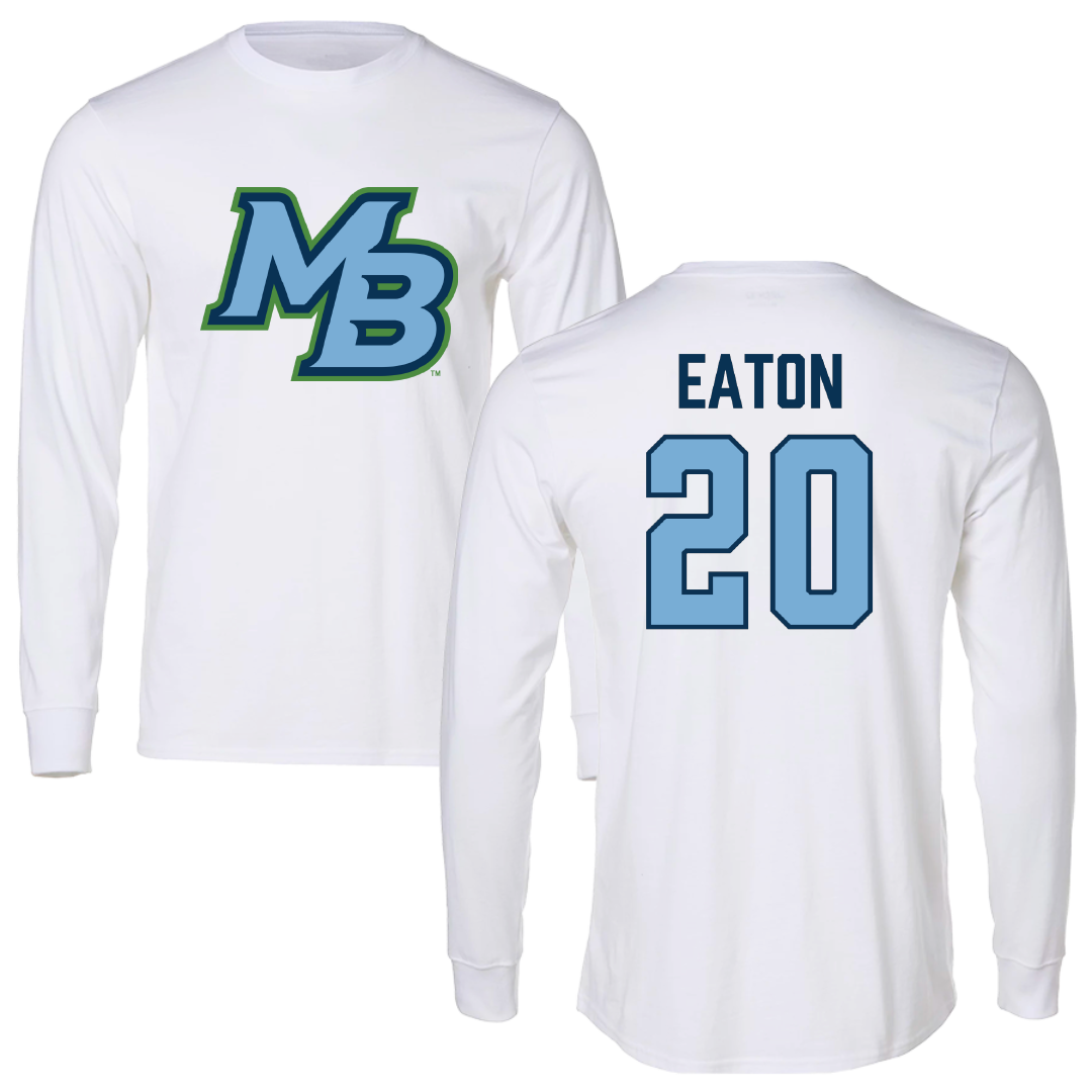 Cal State Monterey Bay Water Polo White Performance Long Sleeve - #20 Kaya Eaton