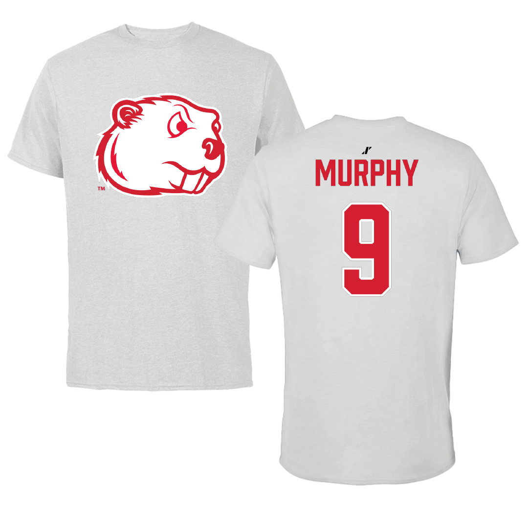 Minot State University Volleyball (W) Light Gray Tee - #9 Olivia Murphy