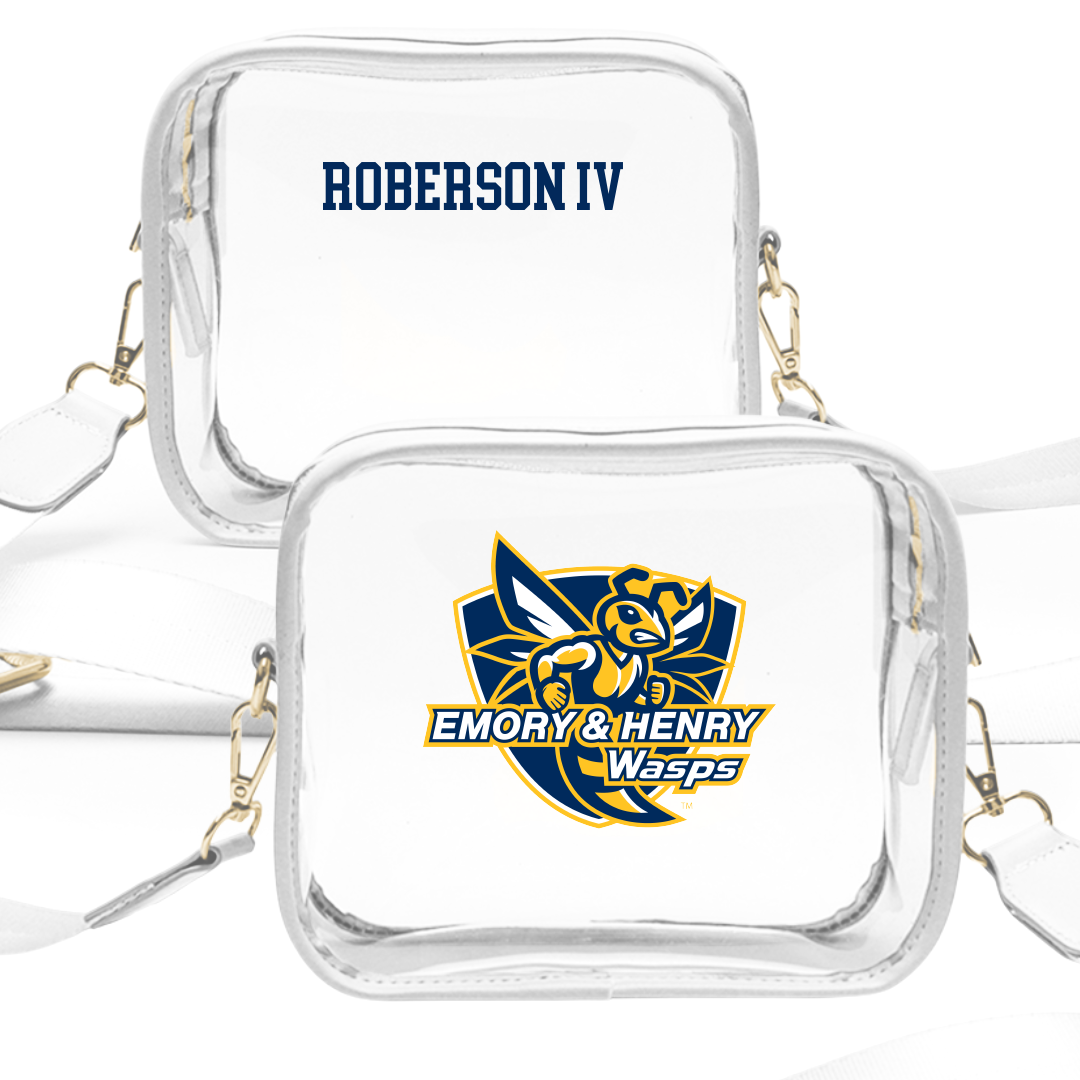 Emory & Henry College TF and XC White Clear Stadium Bag - Hillis Roberson IV