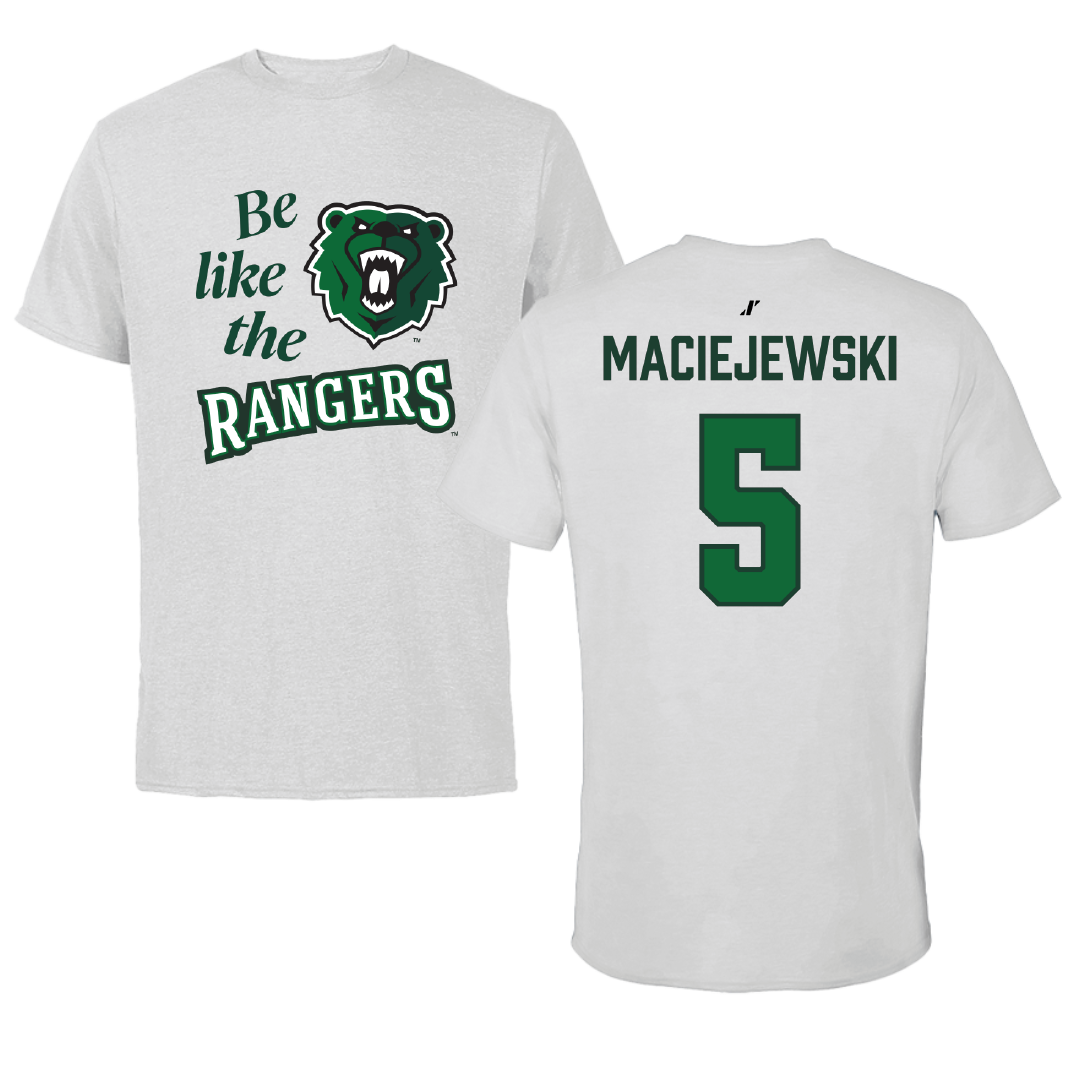 University of Wisconsin-Parkside Baseball Light Gray Be Like Us Performance Tee - #5 Nolan Maciejewski