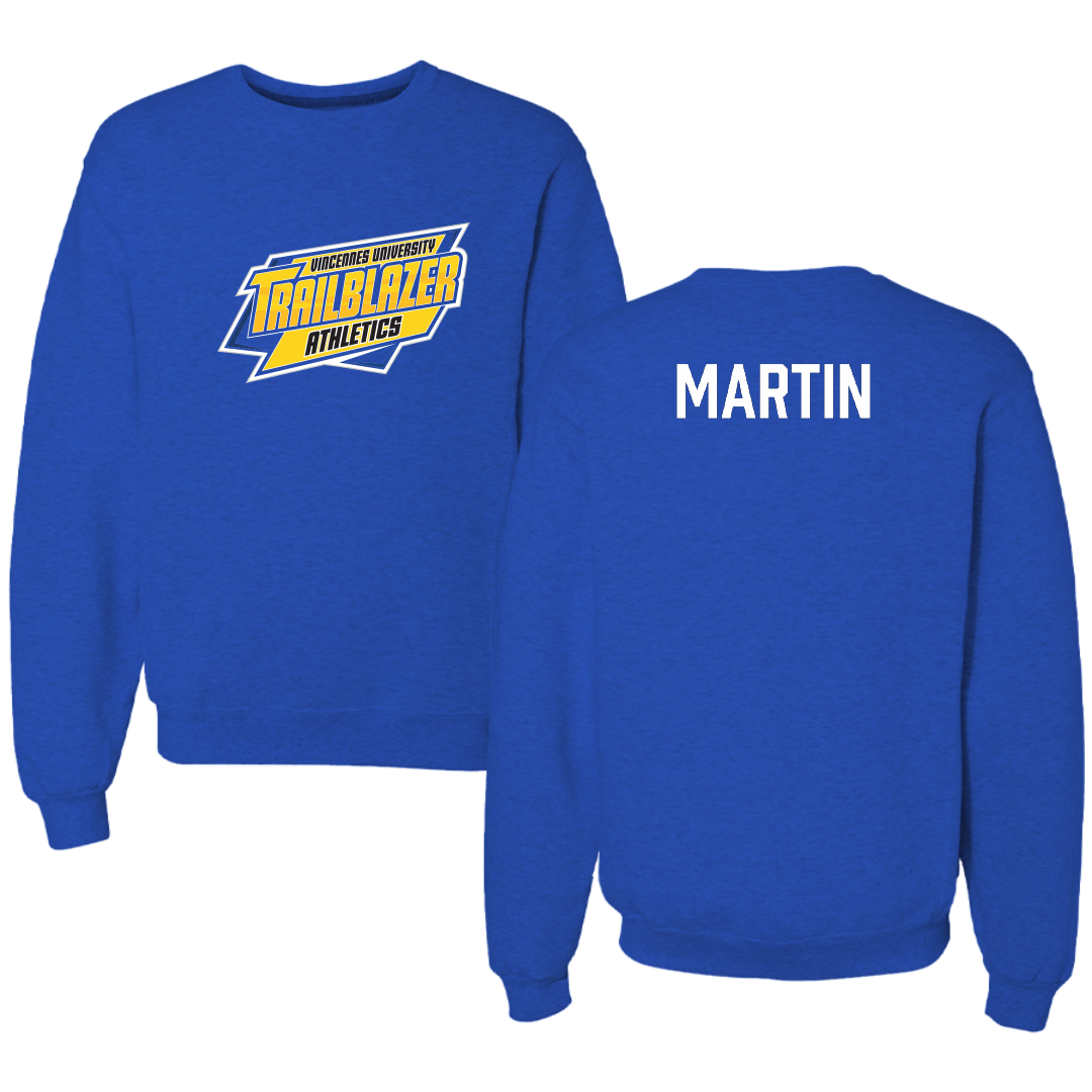 Vincennes University Bowling (M) Blue Crewneck - Carter Martin
