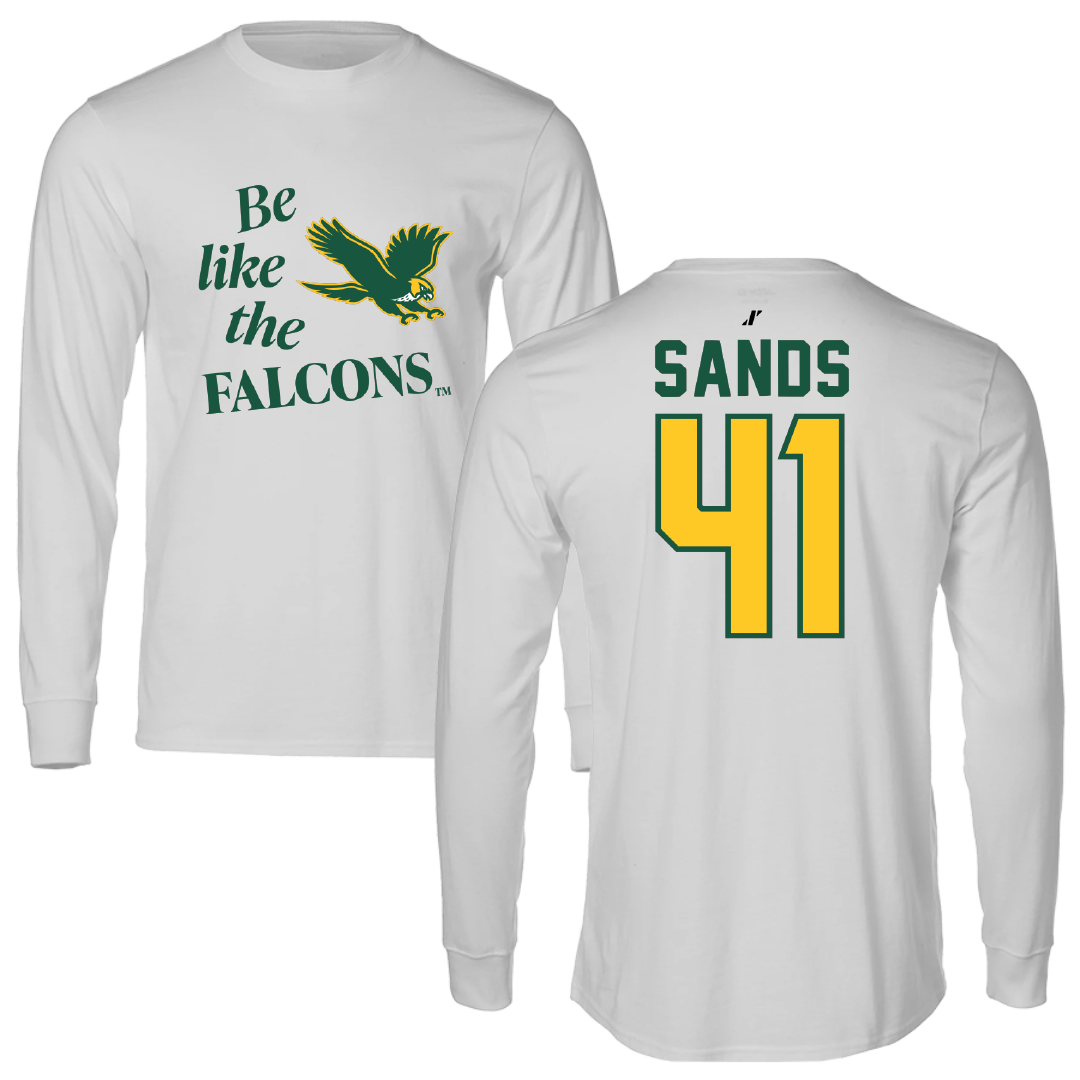 Fitchburg State University Football Light Gray Be Like Us Long Sleeve - #41 Hunter Sands