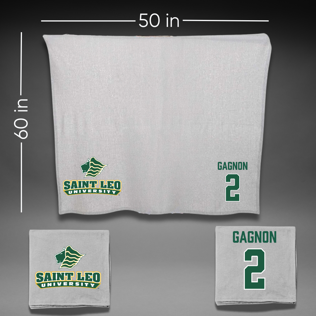 Saint Leo University Basketball (W) Gray Blanket - #2 Jocelyn Gagnon