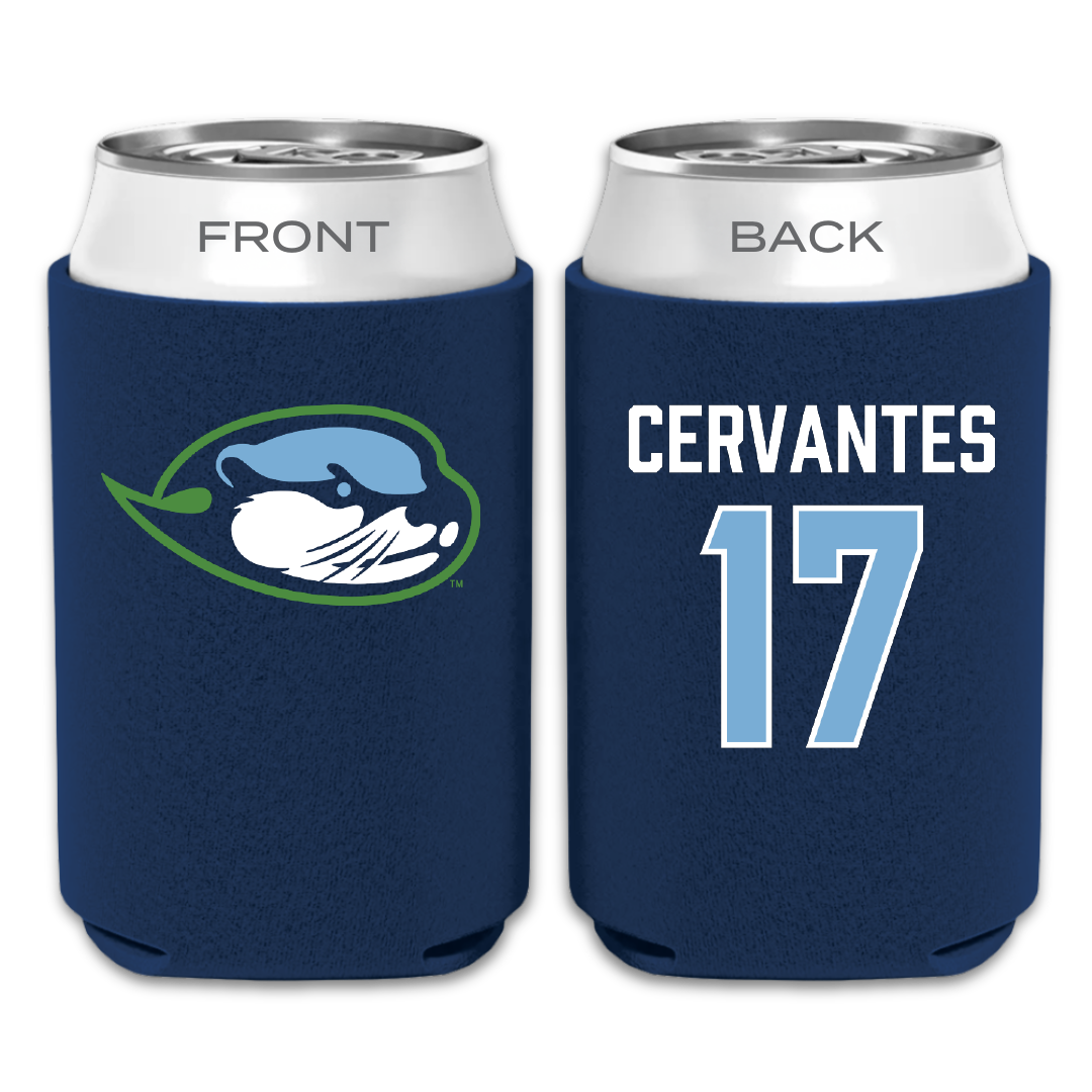 Cal State Monterey Bay Softball Navy Can Cooler - #17 Sofia Cervantes