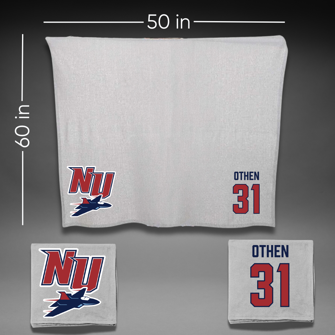 Newman University Baseball Gray Blanket - #31 Ryan Othen