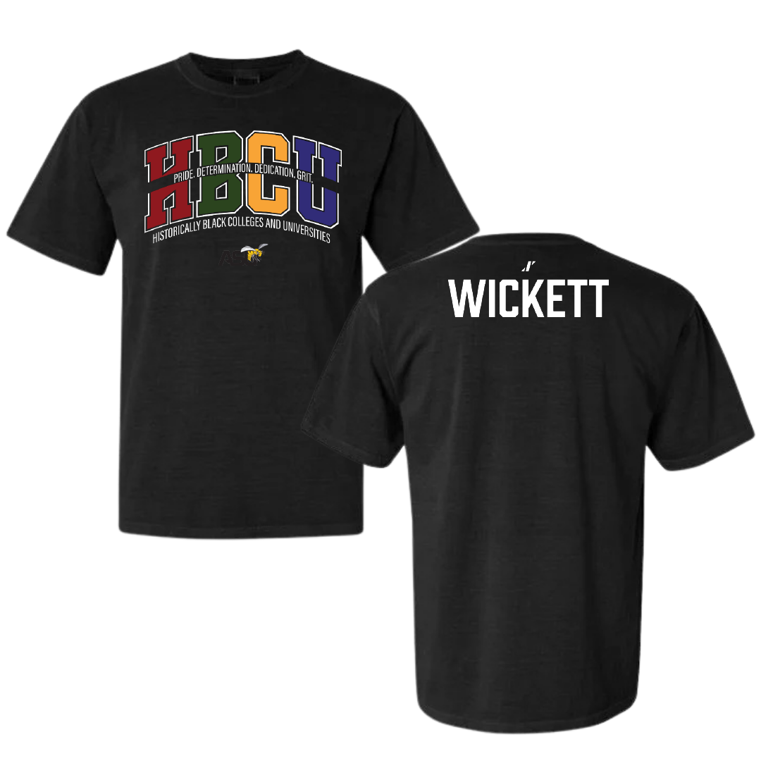 Alabama State University TF and XC Black HBCU Comfort Colors Tee - Taliah Wickett