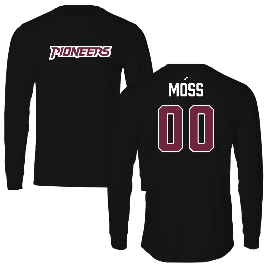 Texas Woman's University Basketball Black Long Sleeve - #00 Jaylee Moss
