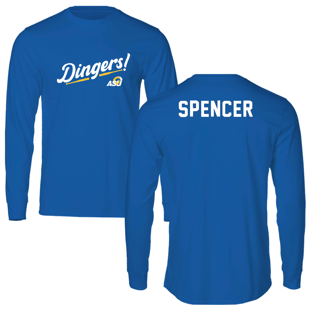 Angelo State University Baseball Blue Dingers Performance Long Sleeve - Luke Spencer