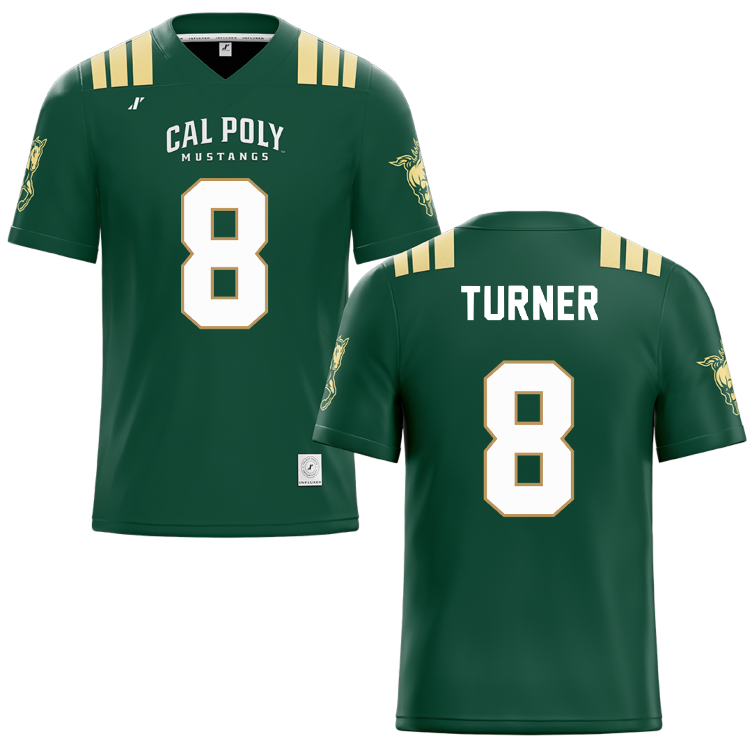Cal Poly Green Football Jersey - #8 DeMel Turner