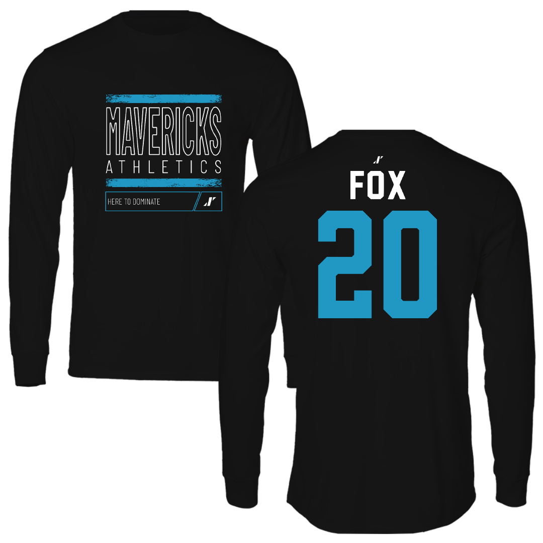 Mercy University Softball Black Dominate Long Sleeve - #20 Jessica Fox