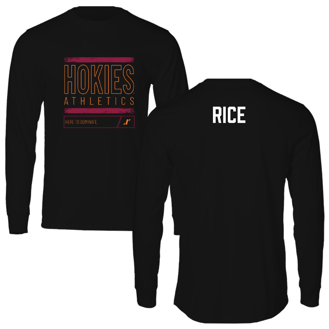 Virginia Tech Dance Black Dominate Performance Long Sleeve - Tommy Rice