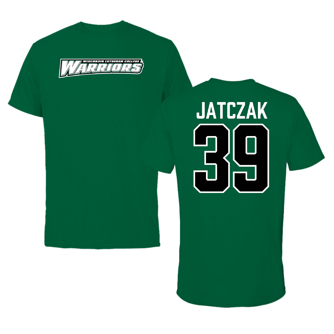Wisconsin Lutheran College Baseball Green Performance Tee - #39 Auden Jatczak