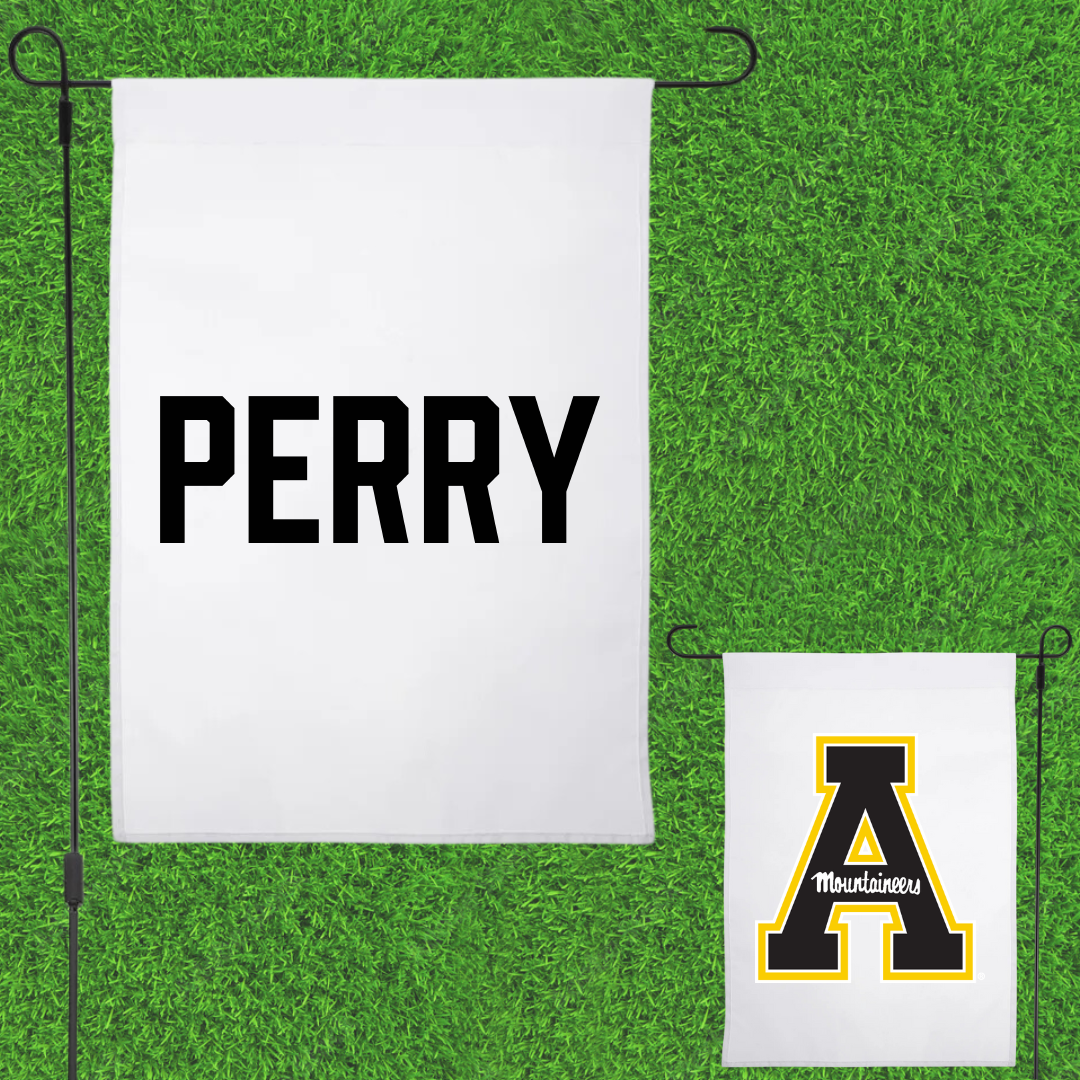 Appalachian State University Cheer White Garden Flag - Alysa Perry