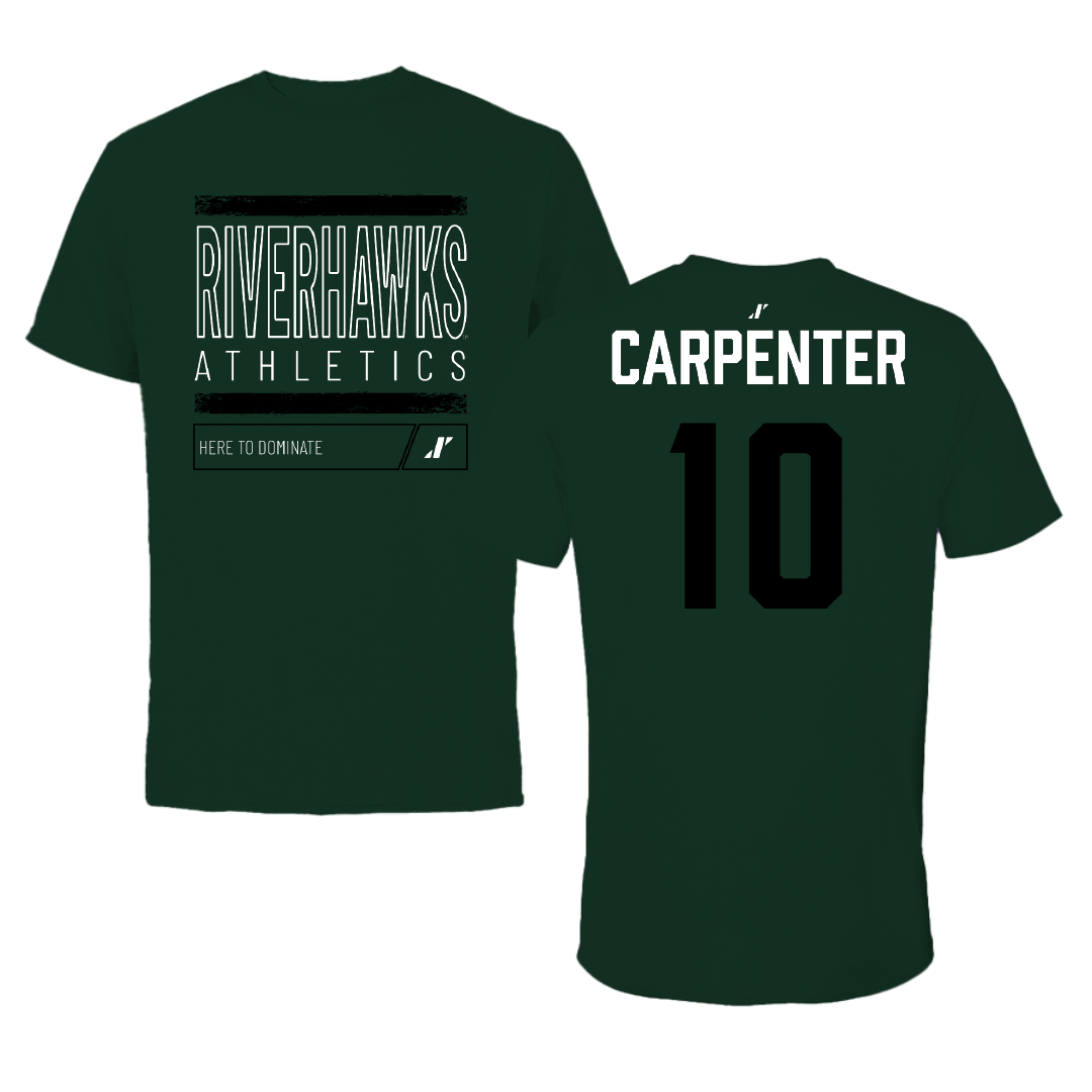 Northeastern State University Softball Forest Green Dominate Tee - #10 Emily Carpenter