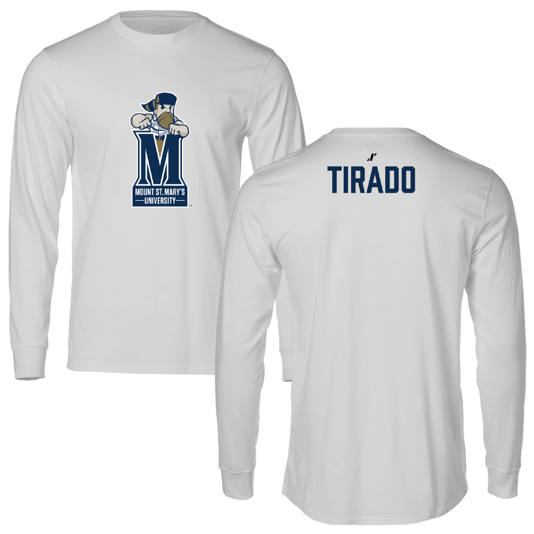 Mount St. Mary's University TF and XC Light Gray Long Sleeve - Robert Tirado