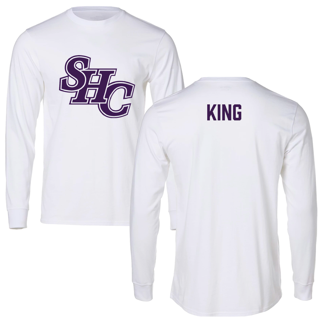 Spring Hill College TF and XC White Long Sleeve - Kobe King