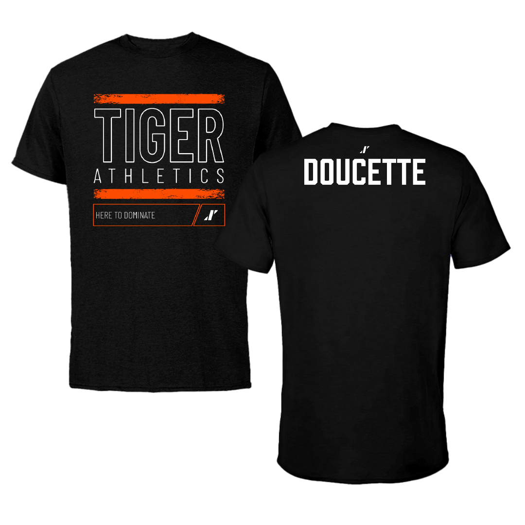 East Central University TF and XC Black Dominate Performance Tee - Olivia Doucette