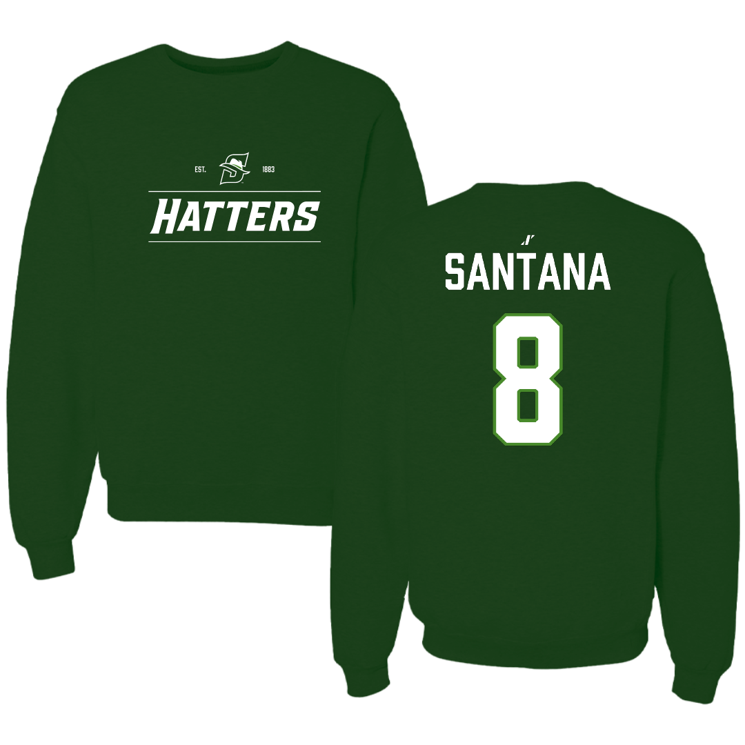 Stetson University Softball Forest Green General Crewneck - #8 Emily Santana