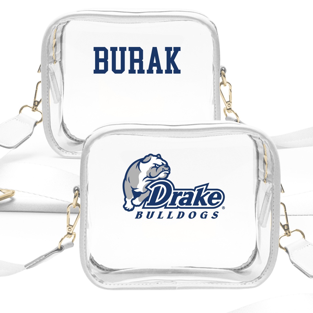 Drake University TF and XC White Clear Stadium Bag - Breanna Burak