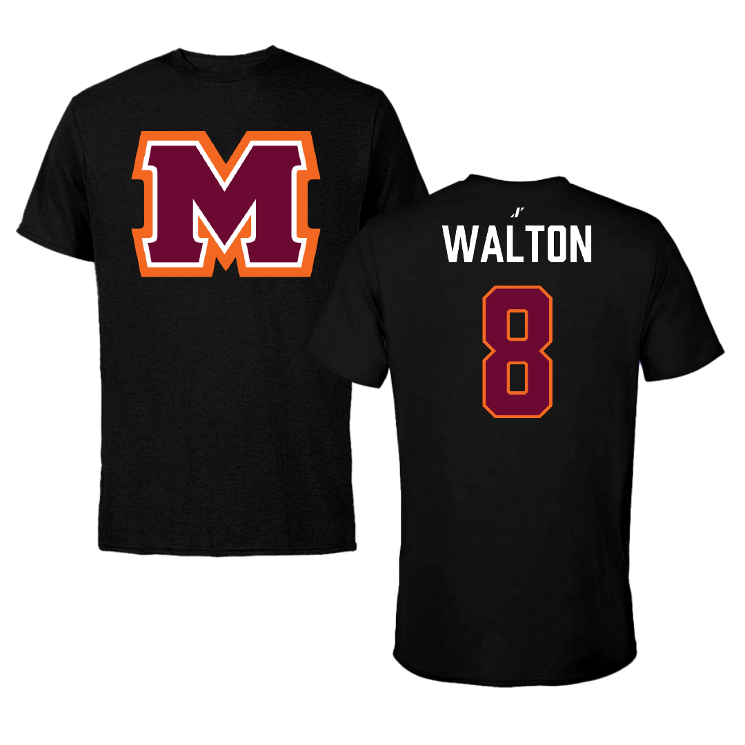 Maryville College Volleyball (W) Black Tee - #8 Ruby Walton