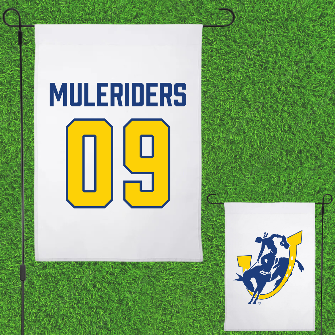 Southern Arkansas University Basketball (M) White Garden Flag - #09 SAU Muleriders