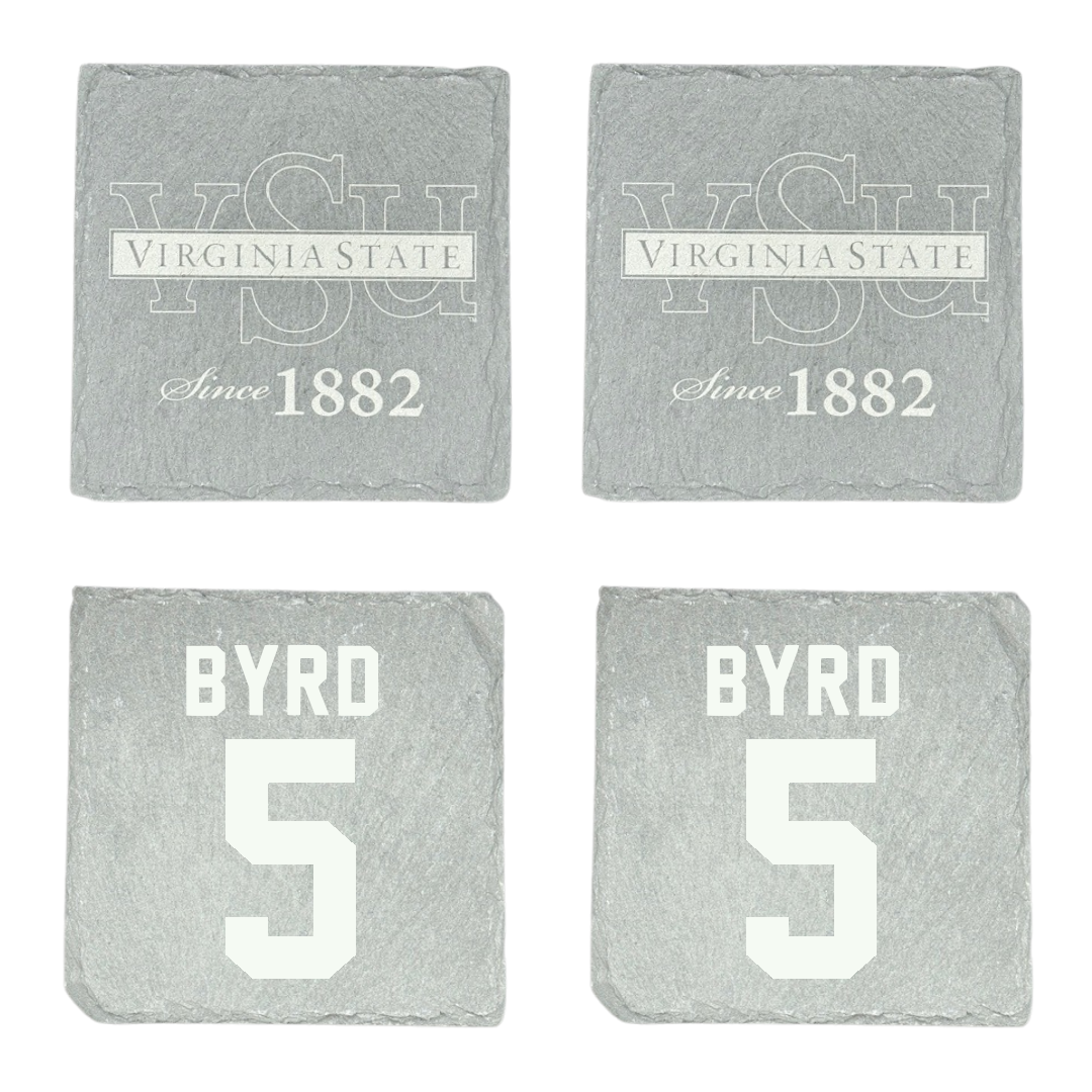 Virginia State University Football Stone Coaster (4 Pack)  - #5 Ajenavi Byrd