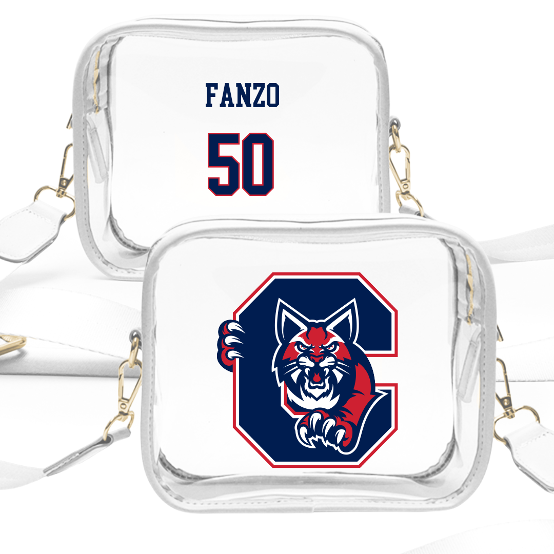 Catawba College Lacrosse (M) White Clear Stadium Bag - #50 Cody Fanzo