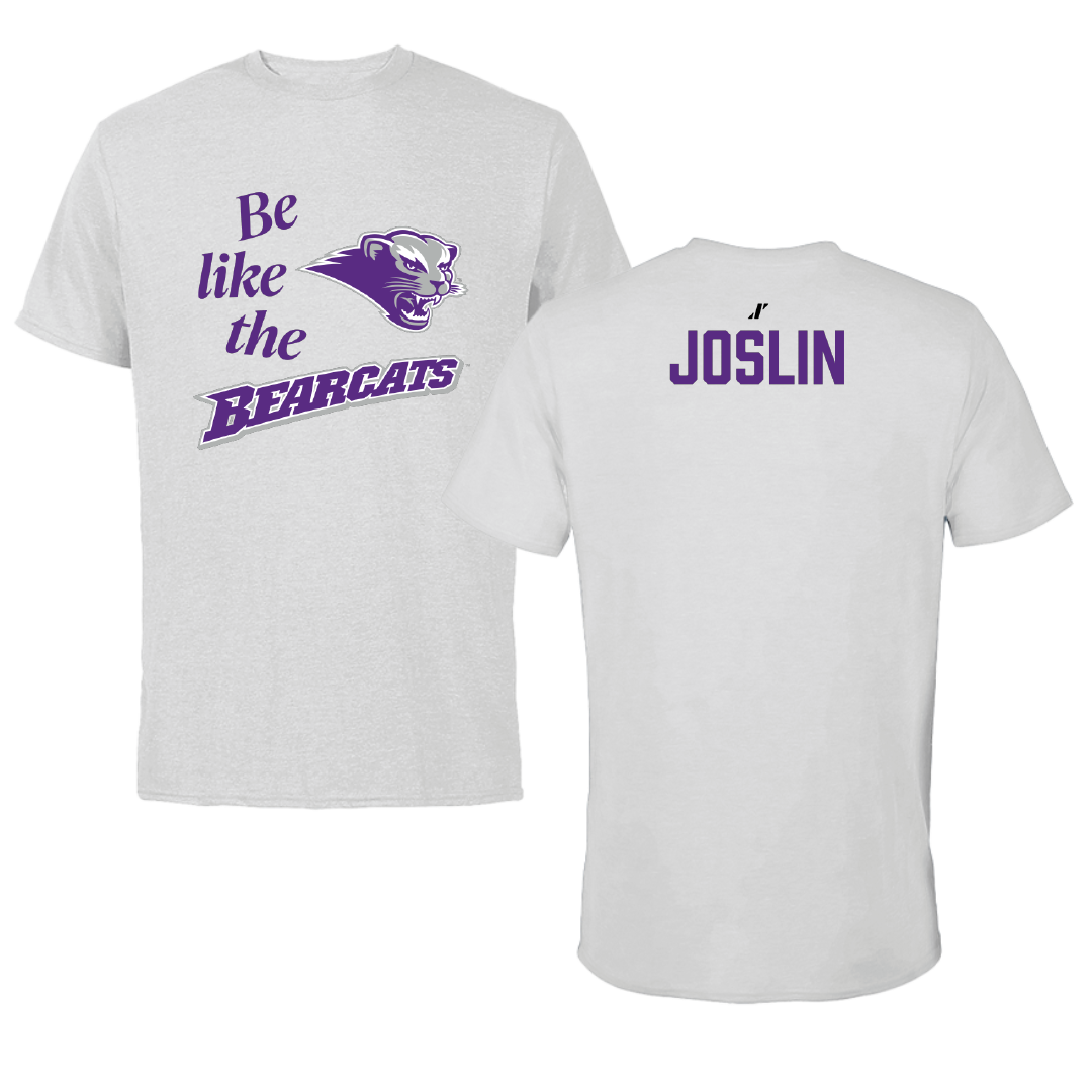 Southwest Baptist University TF and XC Light Gray Be Like Us Tee - Ellis Joslin