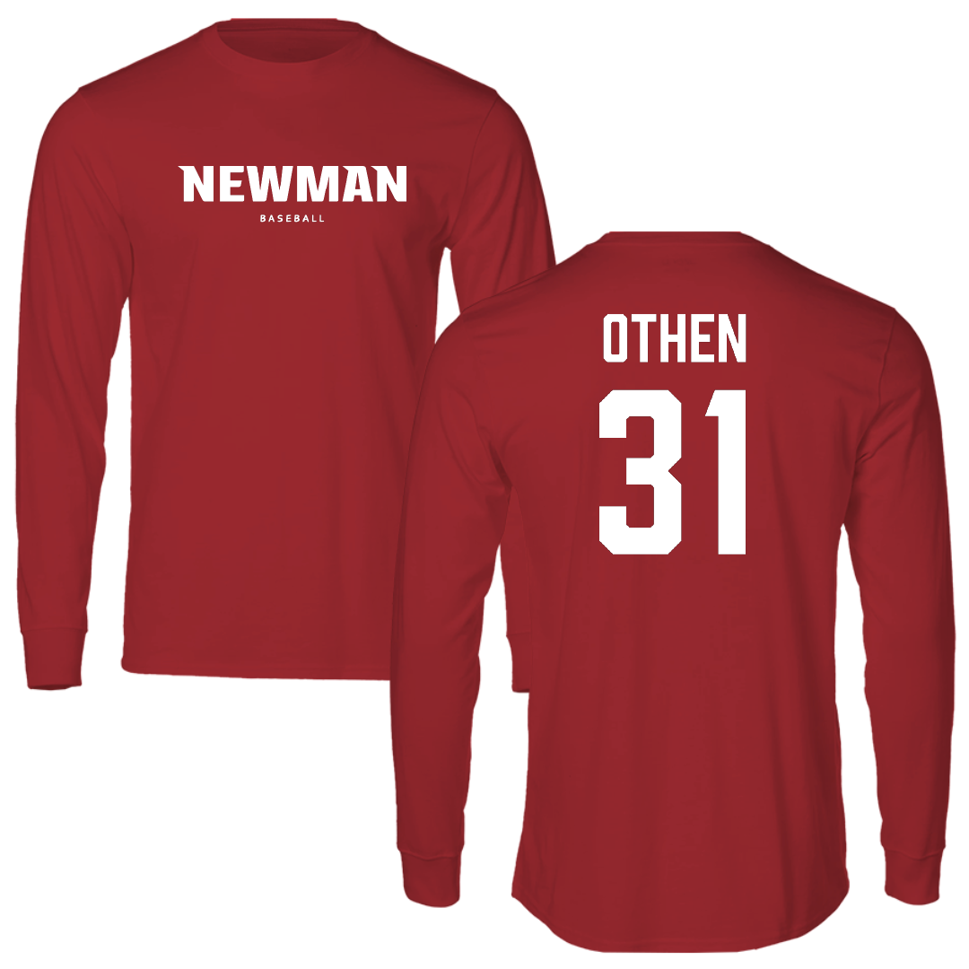 Newman University Baseball Canvas Red Long Sleeve - #31 Ryan Othen