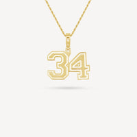 Gold Presidents Pendant and Chain - #34 Collin Yeager