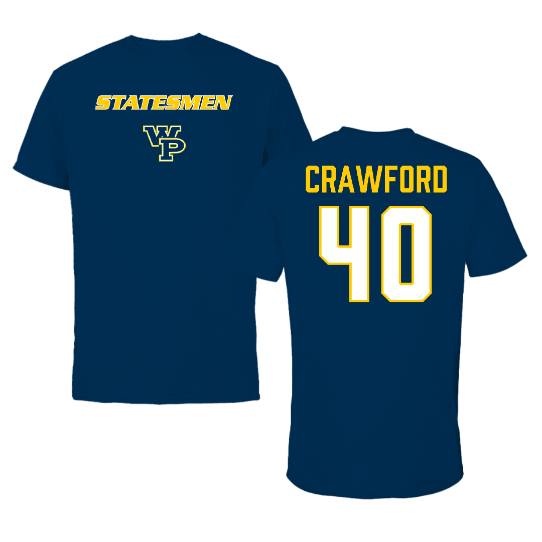 William Penn University Basketball (W) Navy Performance Tee - #40 Taniyah Crawford