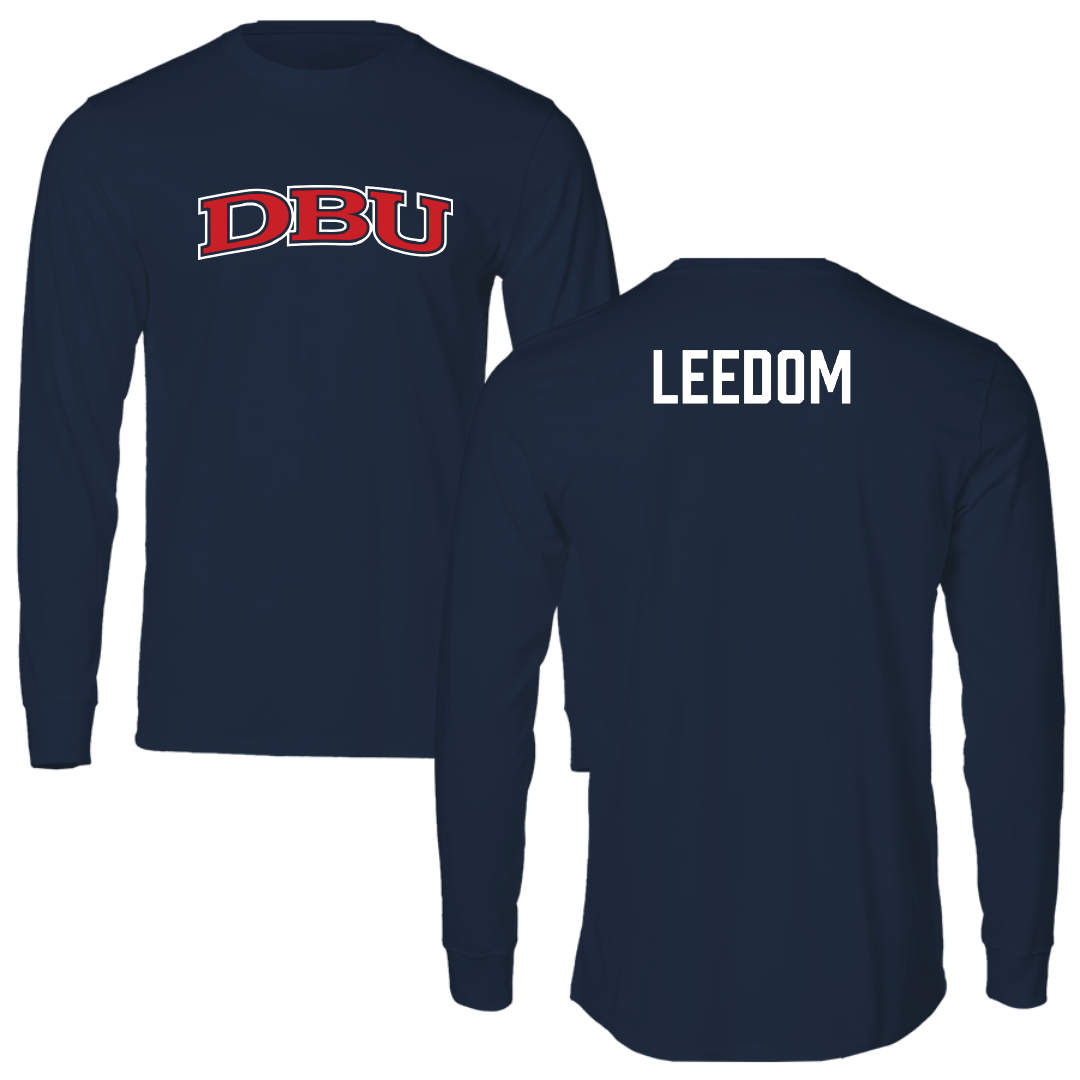 Dallas Baptist University Golf Navy DBU Long Sleeve - Tyler Leedom