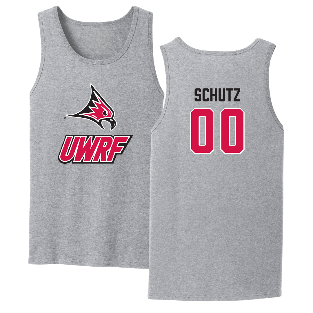 University of Wisconsin-River Falls Soccer Sport Gray Tank Top - #00 Lauryn Schutz