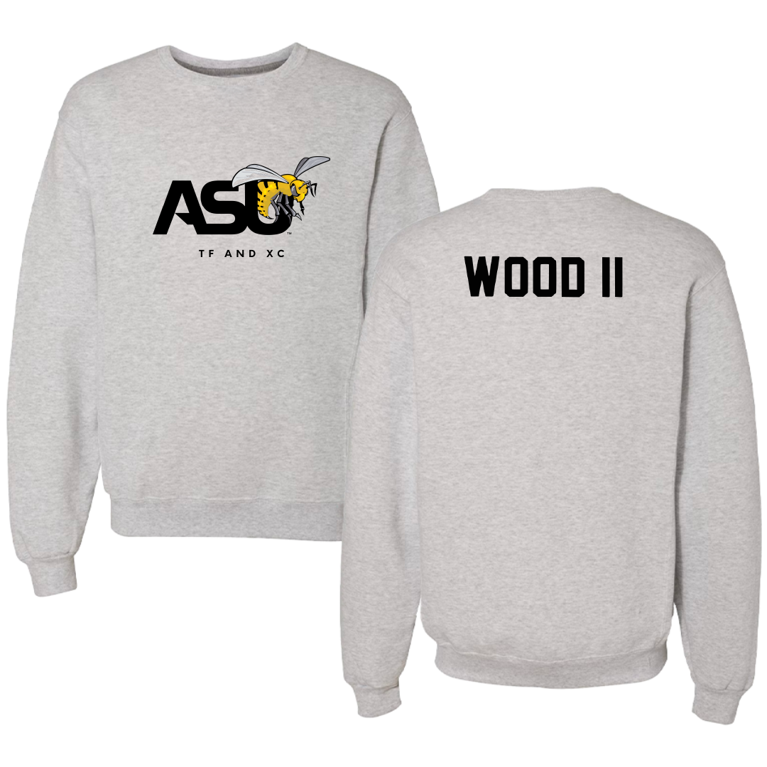 Alabama State University TF and XC Light Gray Crewneck - Kevin Wood II