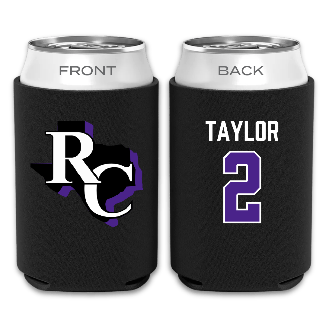 Ranger College Baseball Black Can Cooler - #2 Hunter Taylor